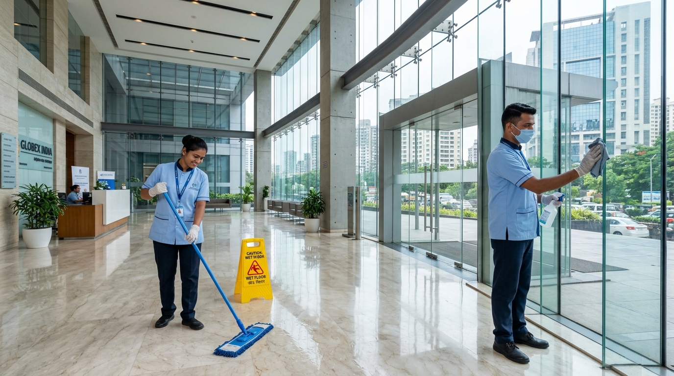 Corporate Lobby Atrium Housekeeping